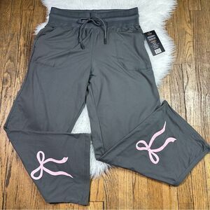 CALI SPORT Gray Joggers with Pink Accents